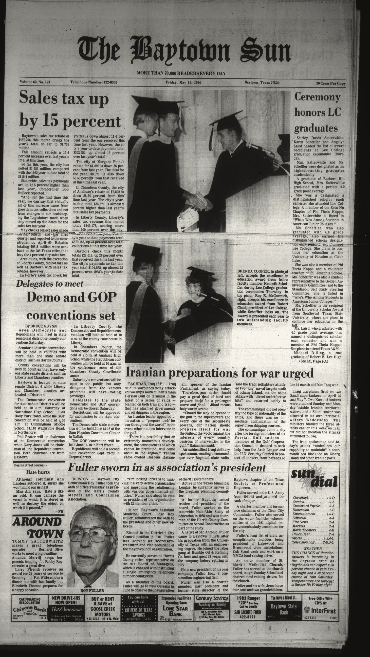 The Baytown Sun (Baytown, Tex.), Vol. 62, No. 173, Ed. 1 Friday, May 18, 1984